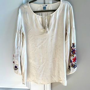 Old Navy Embroidered Sleeved Tunic Shirt